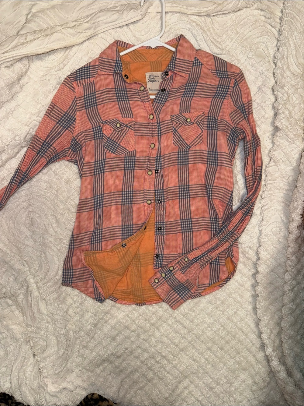 AE Plaid Button-Up Shirt